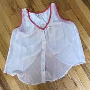 Margo & Sebastian Sleeveless Top Size M